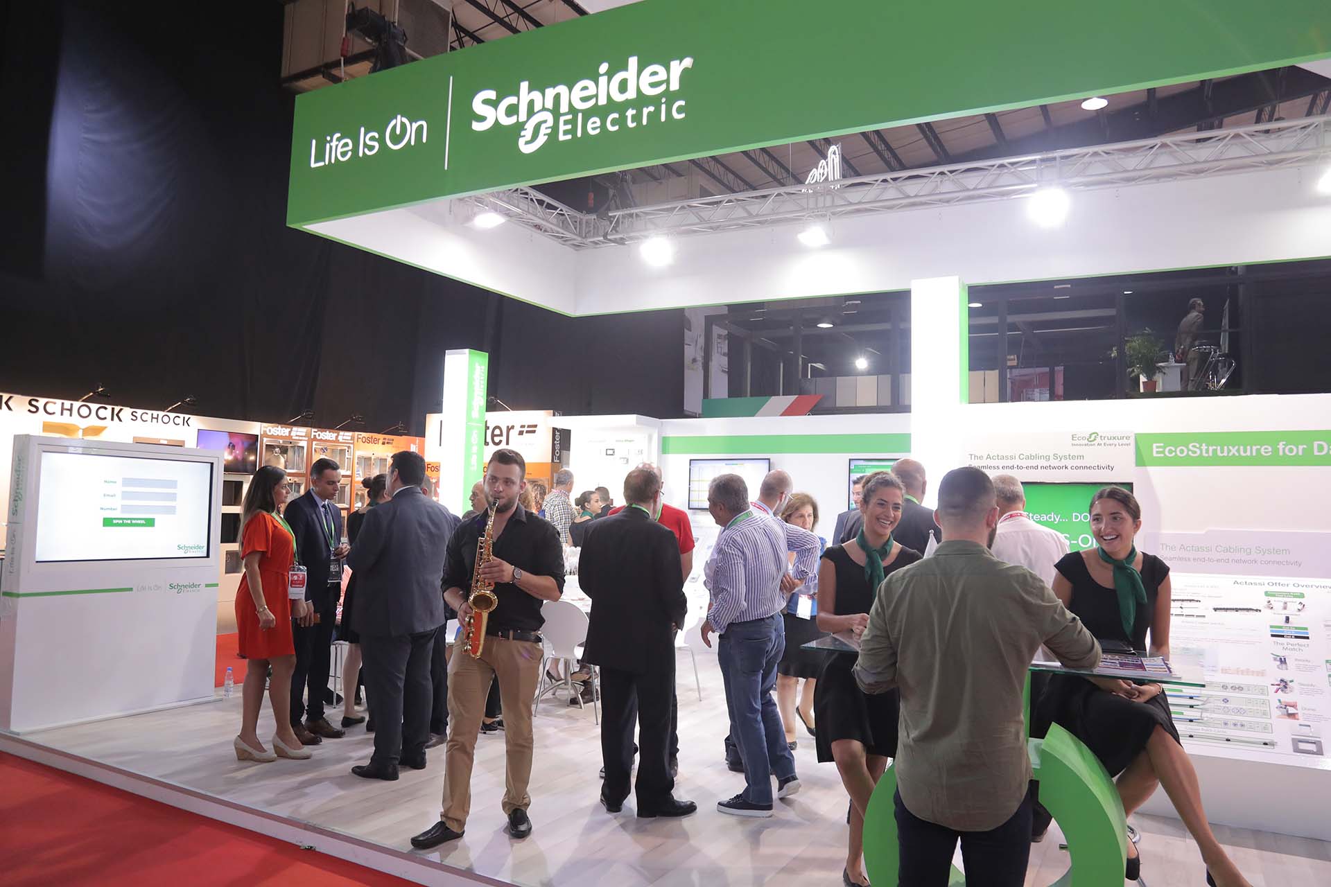 Schneider Electric Stand at Project Lebanon Exhibition